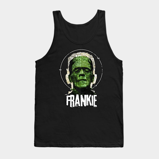 Frankenstein Typography Tank Top by NINE69